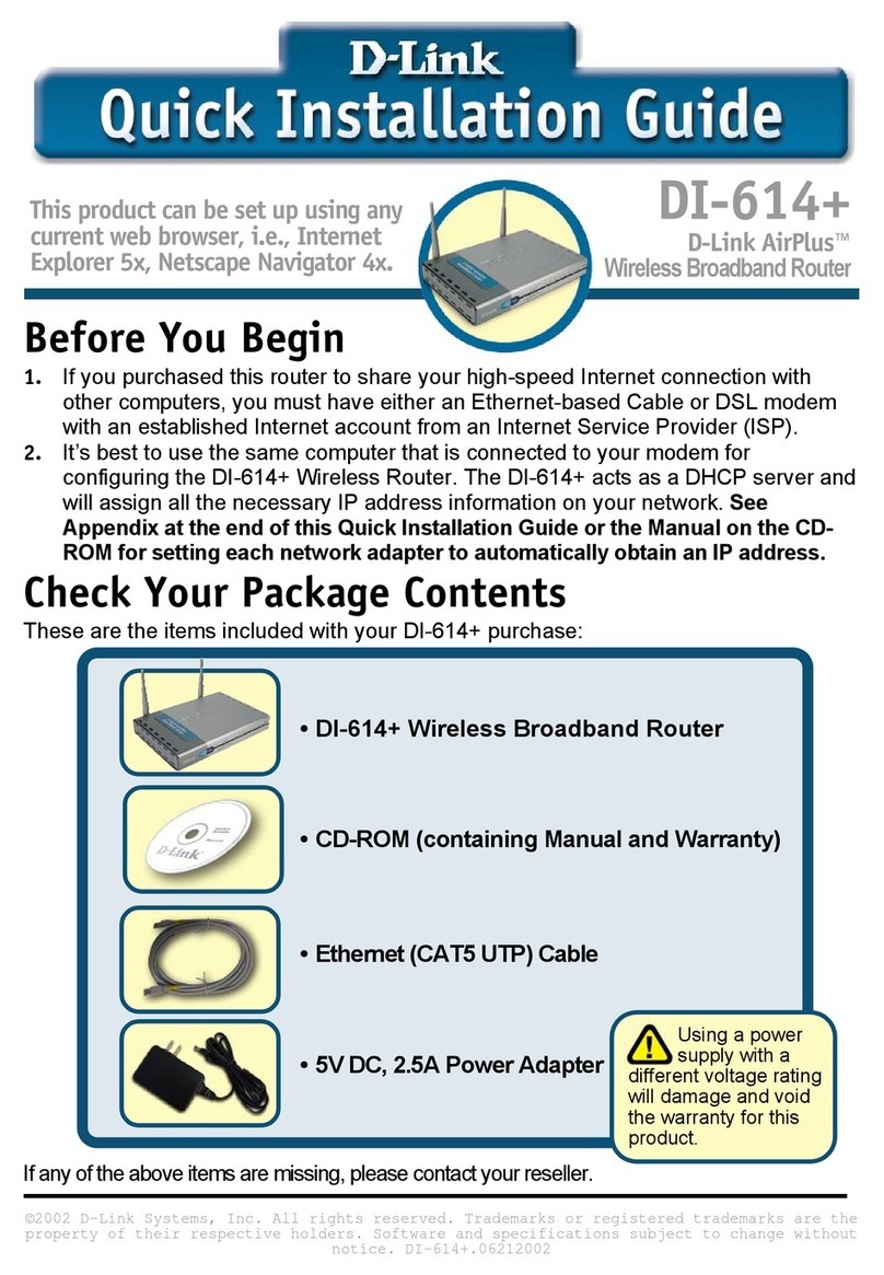D-Link AirPlus DI-614+ User manual