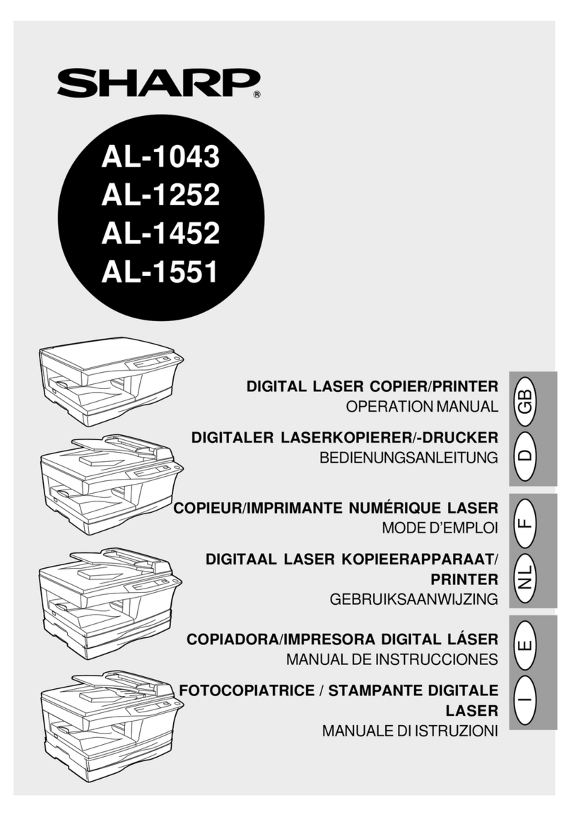 Sharp AL-1043 User manual
