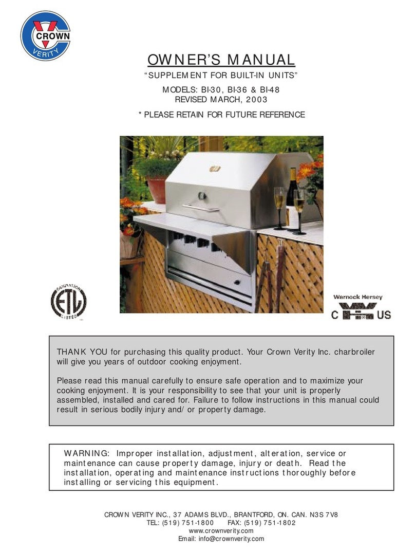 CROWN VERITY BI-30 owner's manual