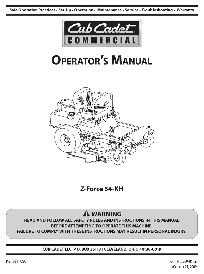 Cub Cadet Z-Force 54-KH User manual