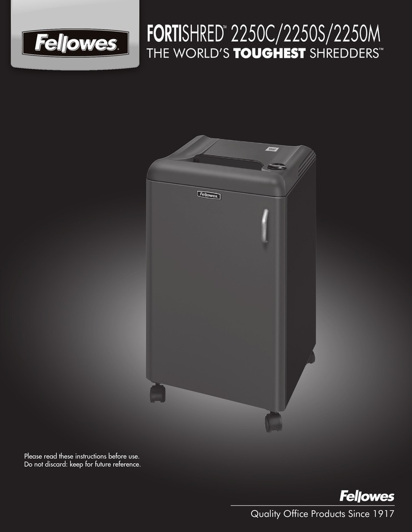 Fellowes FORTISHRED 2250C User manual