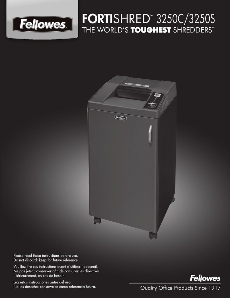 Fellowes FORTISHRED 3250C User manual