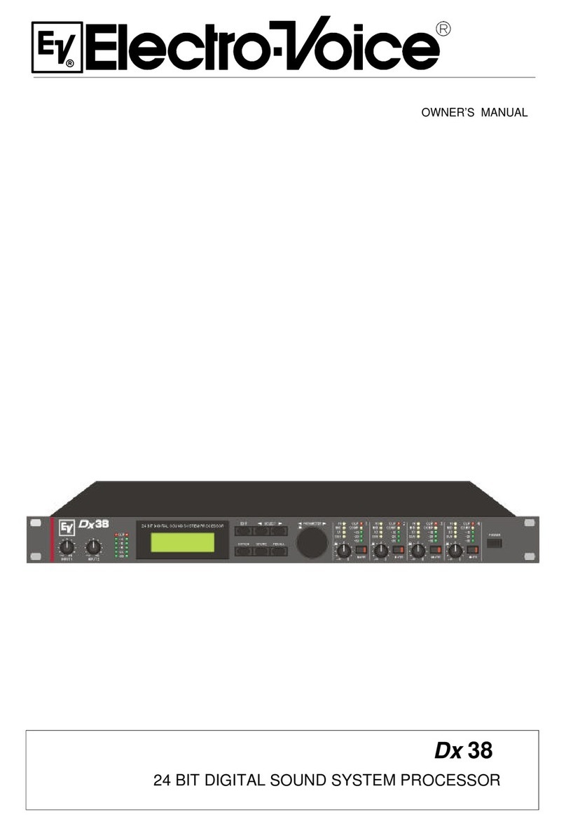 Electro-Voice Dx38 User manual