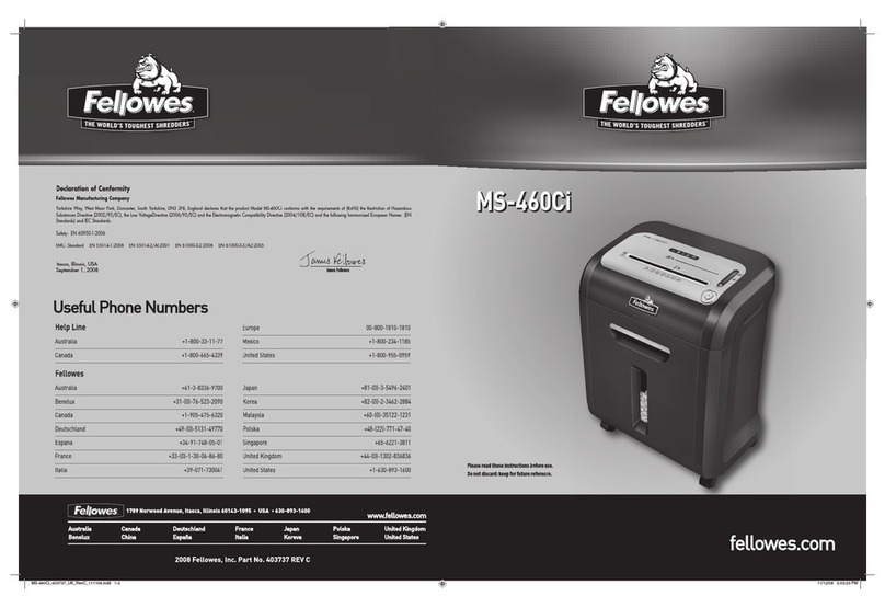 Fellowes MS-460Ci instructions Fellowes MS-460Ci instructions