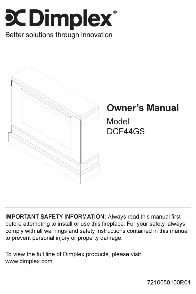 Dimplex DCF44GS owner's manual