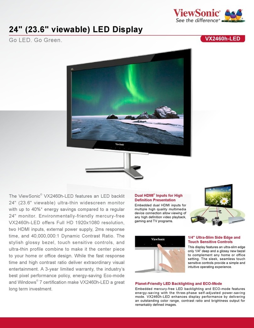 ViewSonic VX2460h-LED User manual