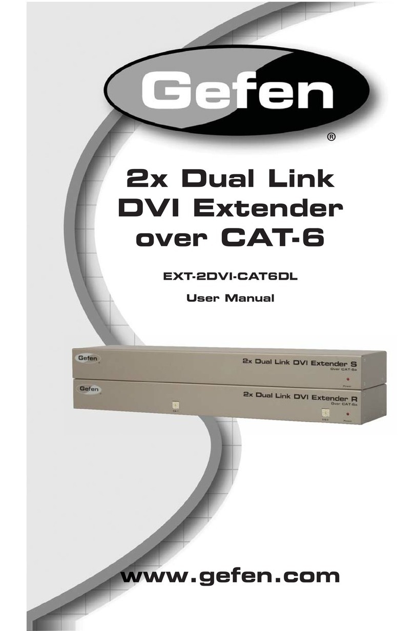Gefen EXT-2DVI-CAT6DL user manual