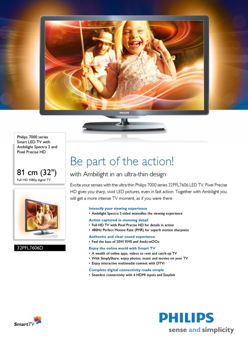 Philips 32PFL7606D User manual