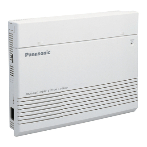 Panasonic KX-TA624 installation manual