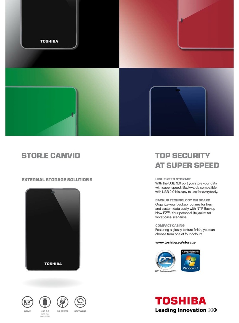 Toshiba STOR.E CANVIO User manual Toshiba STOR.E CANVIO User manual