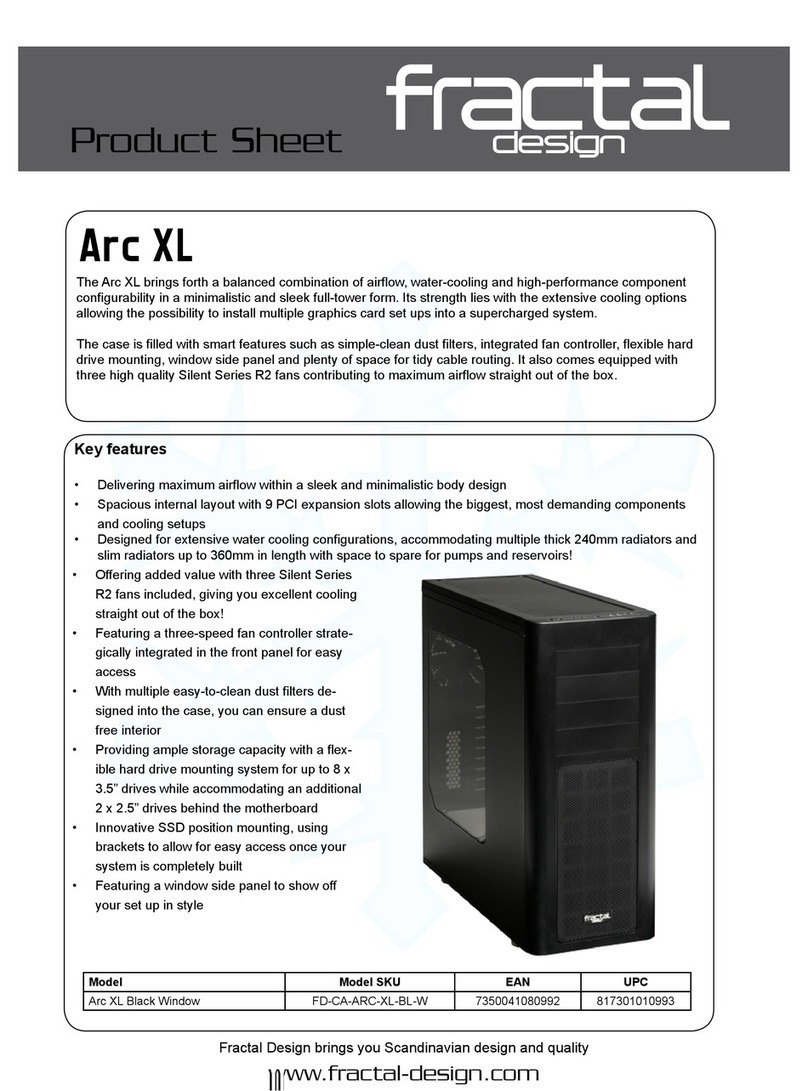 Fractal design Arc XL Product sheet