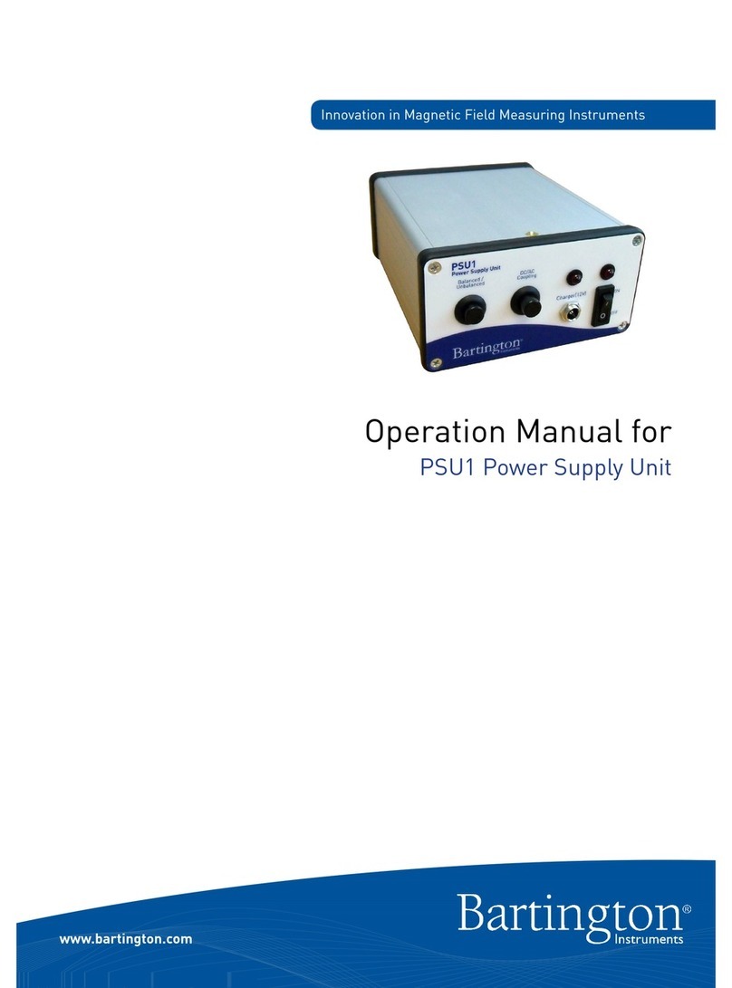 Bartington PSU1 Operation manual