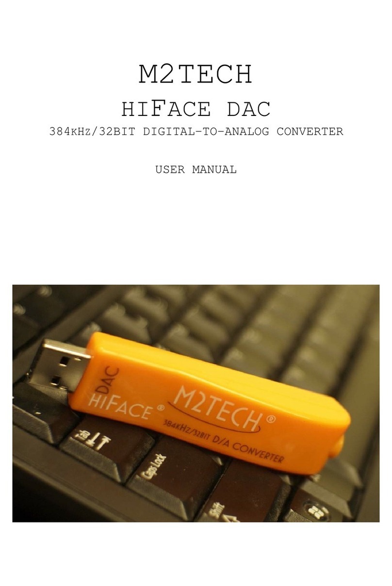 M2TECH HiFace DAC User manual