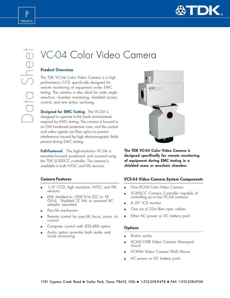 TDK VC-04 Specifications
