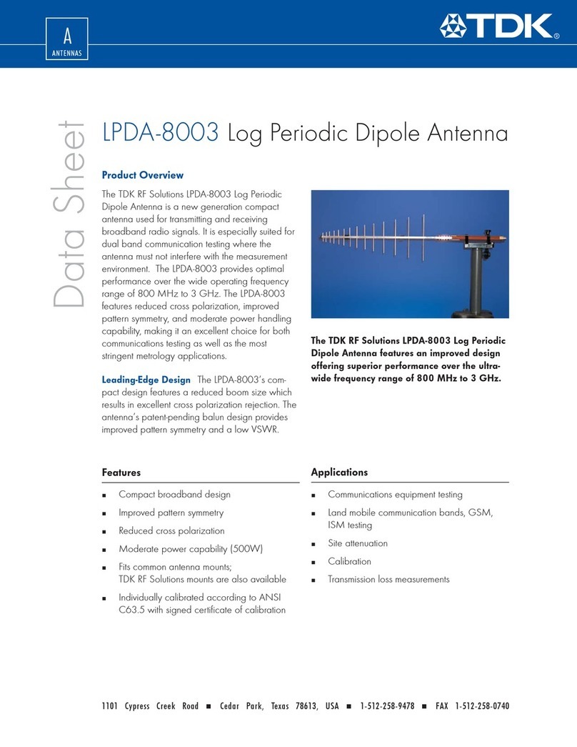 TDK LPDA-8003 User manual TDK LPDA-8003 User manual