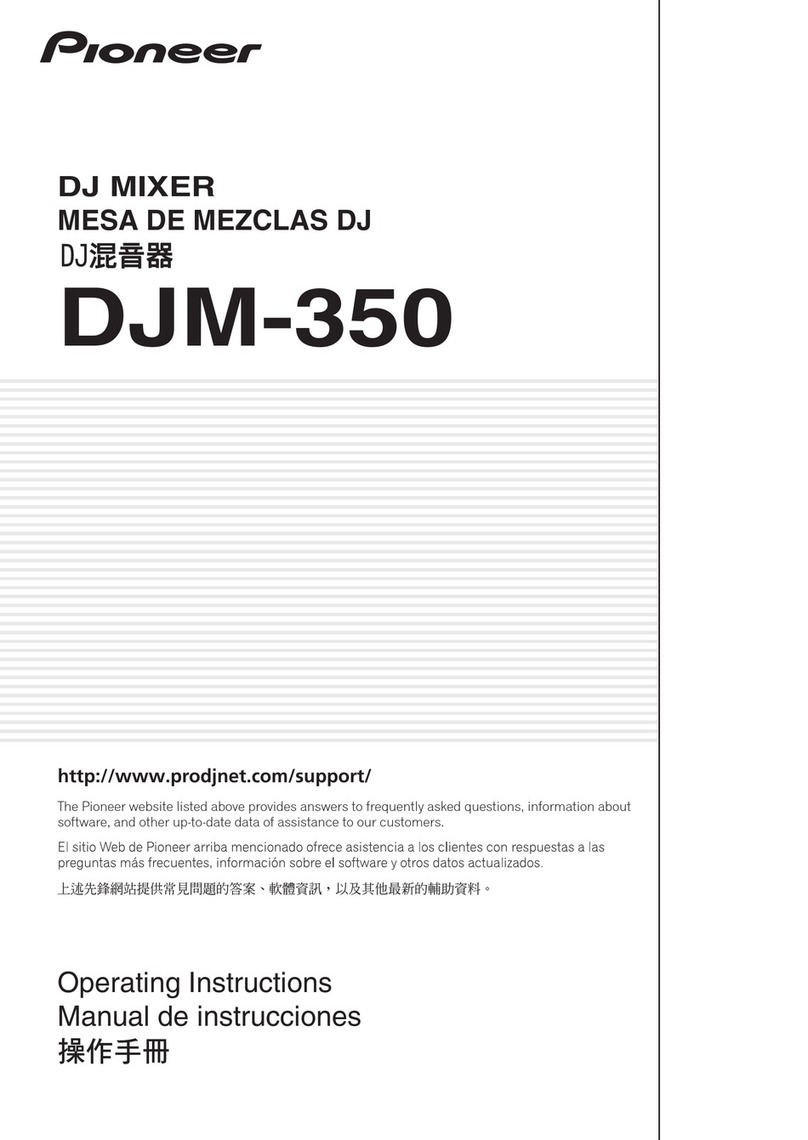 Pioneer DJM-350 operating instructions