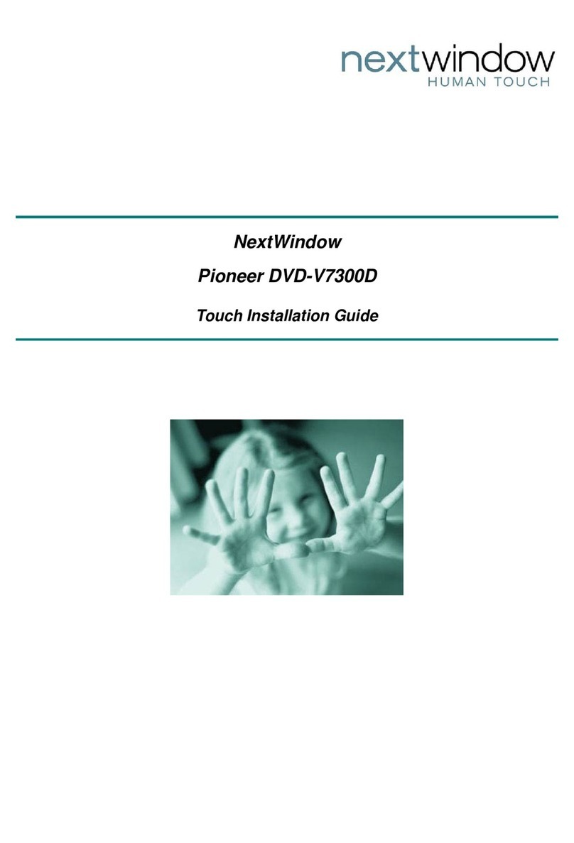 NextWindow NextWindow DVD-V7300D Touch installation guide
