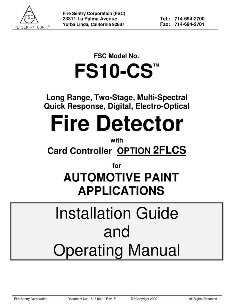 Fire Sentry FS10-CS Installation guide and operating manual