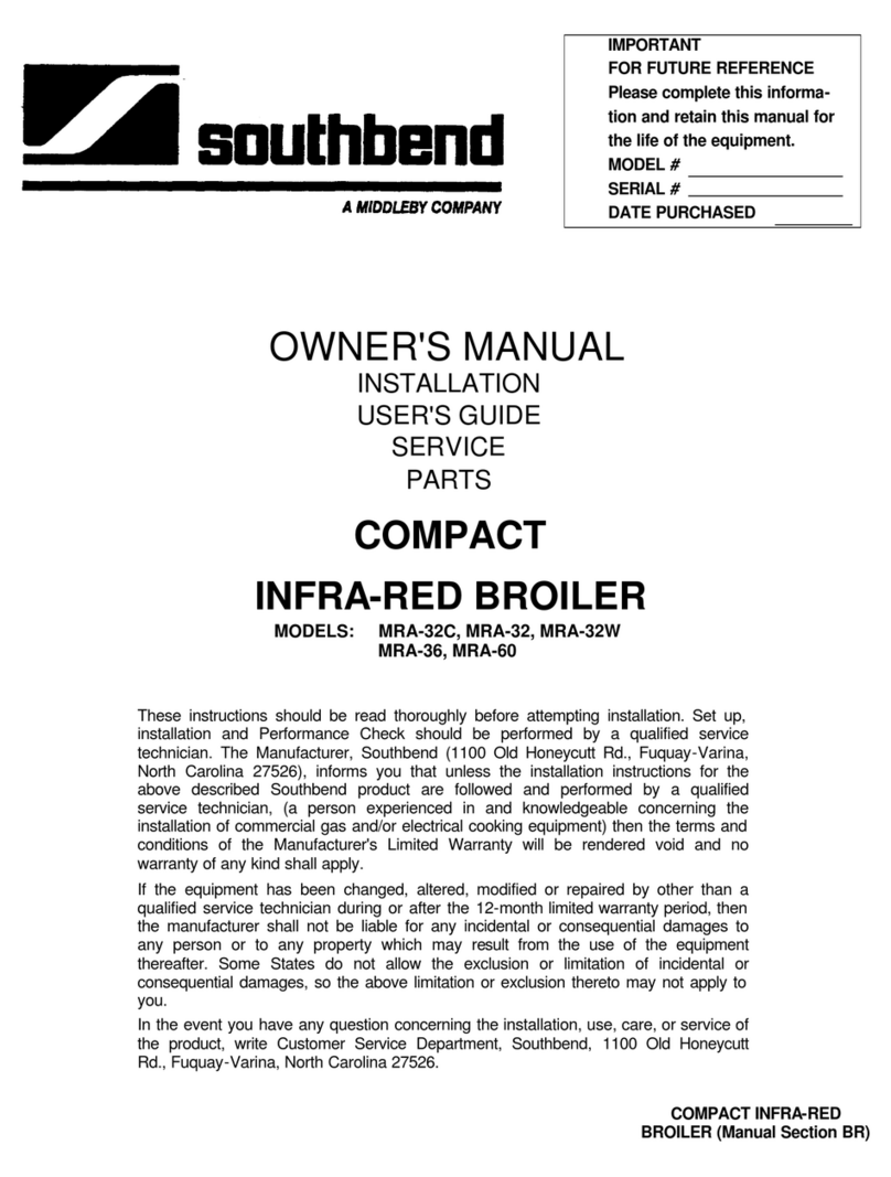 Southbend MRA-32C User manual