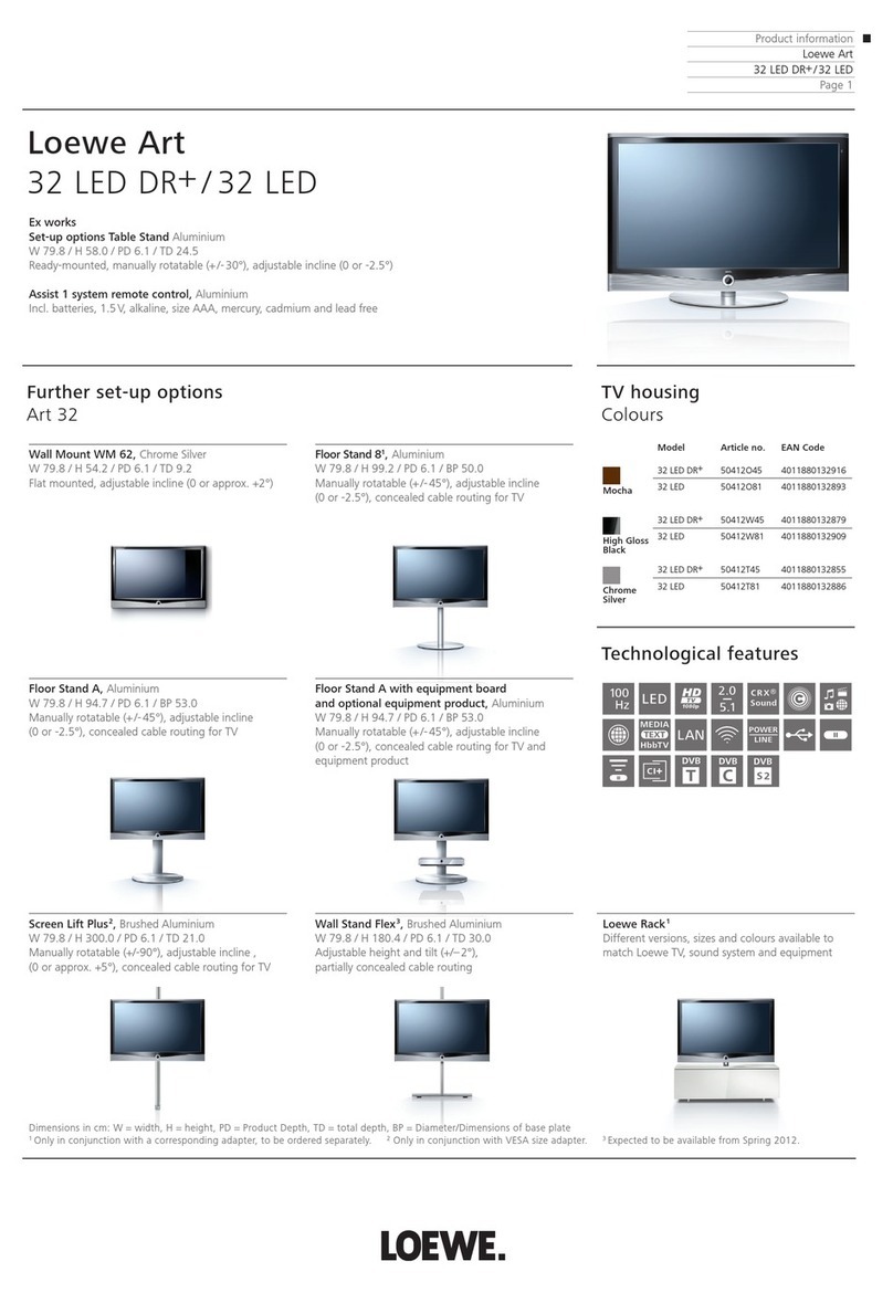 Loewe Connect 32 LED DR+ User manual Loewe Connect 32 LED DR+ User manual