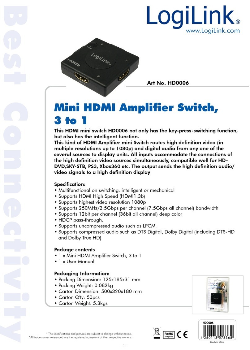 LogiLink HD0006 Specifications