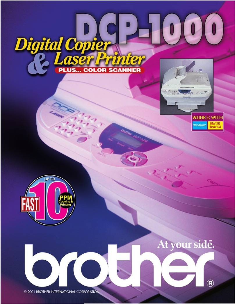 Brother DCP-1000 User manual
