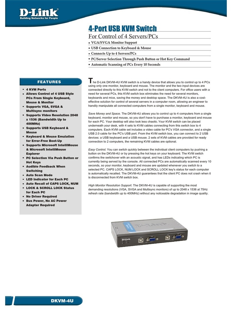 D-Link DKVM-4U User manual D-Link DKVM-4U User manual