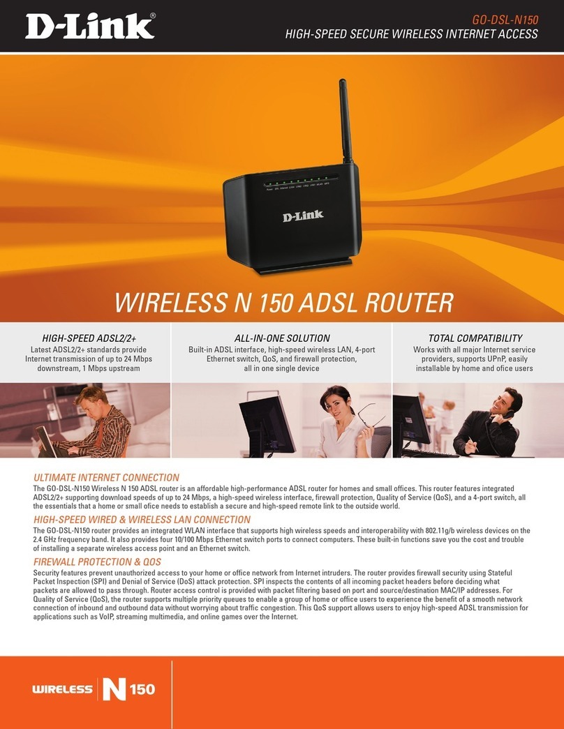 D-Link GO-DSL-N150 User manual
