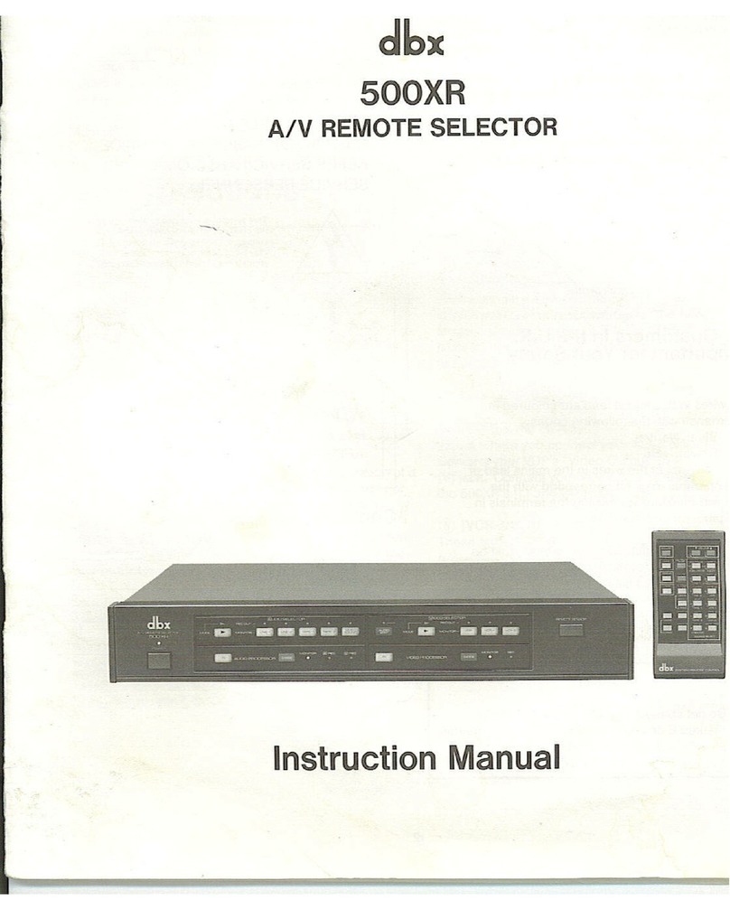 dbx 500XR instruction manual