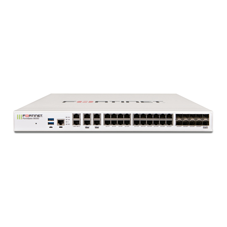Fortinet Fortinet Switch 800F User manual