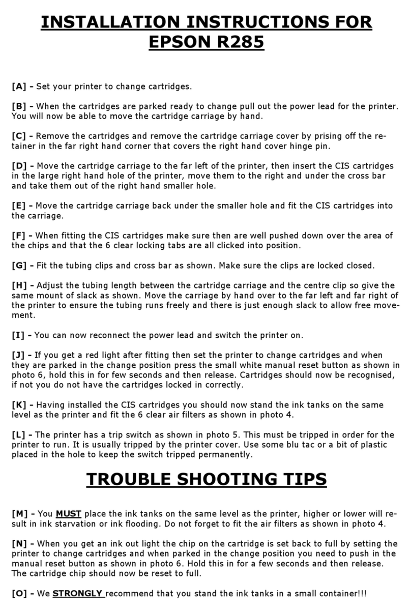 Epson Stylus Photo R285 User manual Epson Stylus Photo R285 User manual