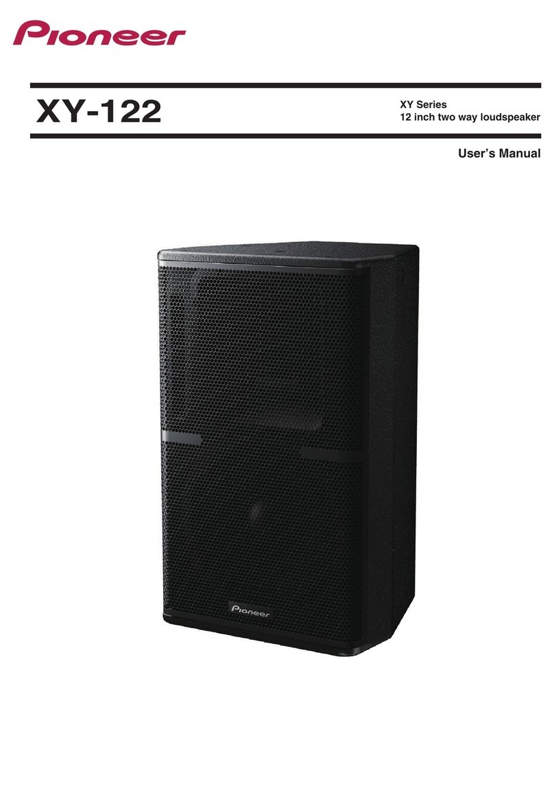 Pioneer XY-122 User manual