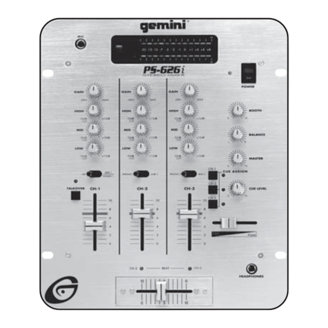 Gemini PS-626 User manual