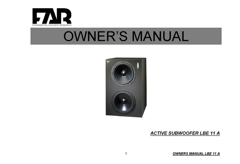 FAR LBE 11 A owner's manual