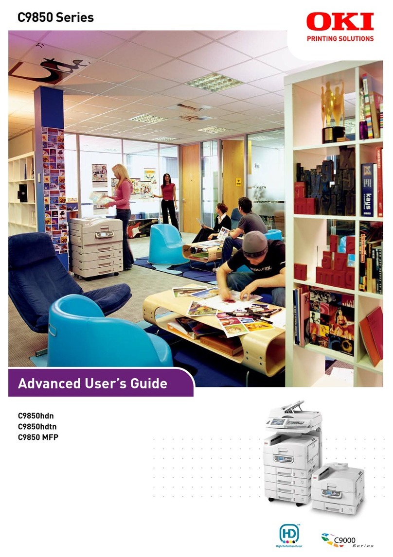 Oki C9850hdn Advanced user's guide