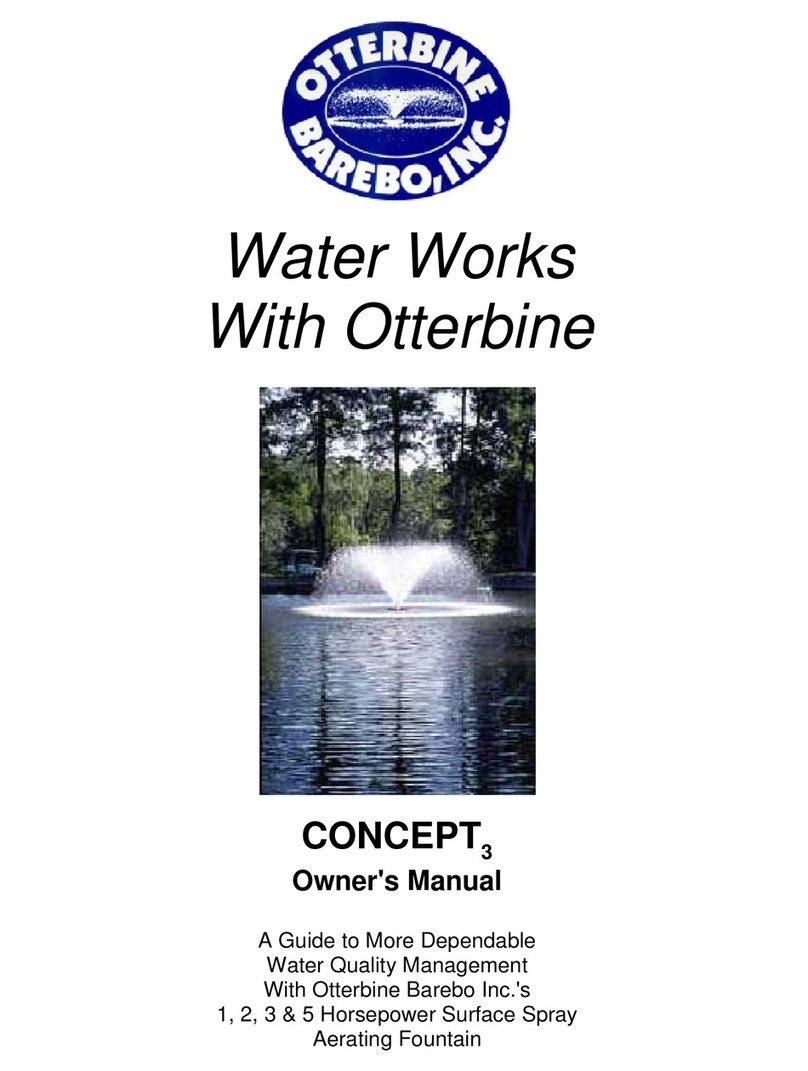 Otterbine/Barebo Sunburst owner's manual