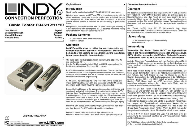 Lindy RJ45 user manual