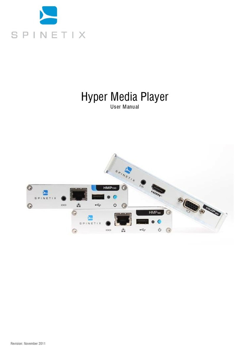 SpinetiX HMP100 user manual