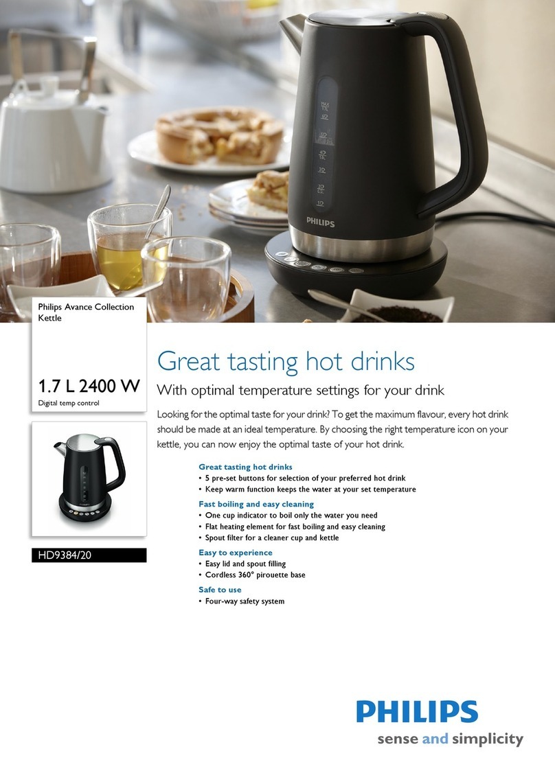 Philips Avance Collection HD9384/20 Brochure & specs