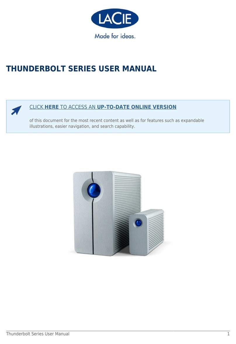 LaCie THUNDERBOLT SERIES user manual