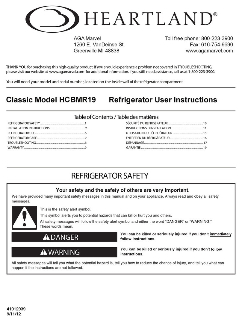 Heartland HCBMR19 User manual