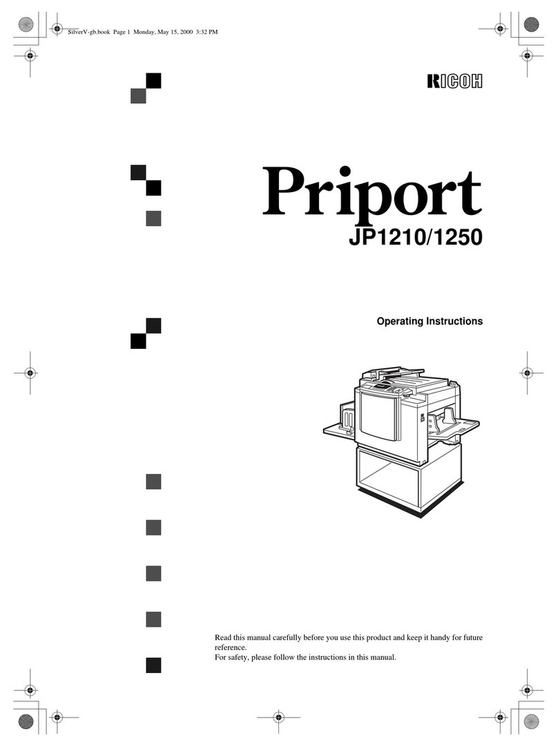 Ricoh Priport 1250 User manual