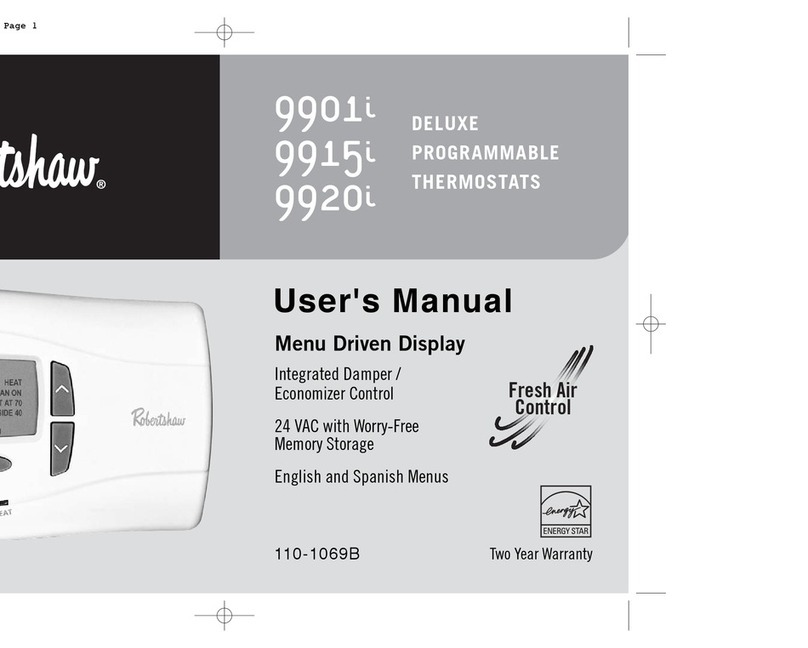 Robertshaw 9901i user manual