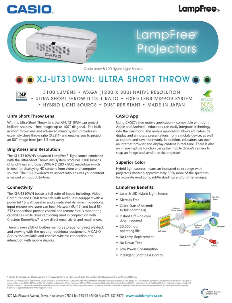 Casio XJ-UT310WN User manual