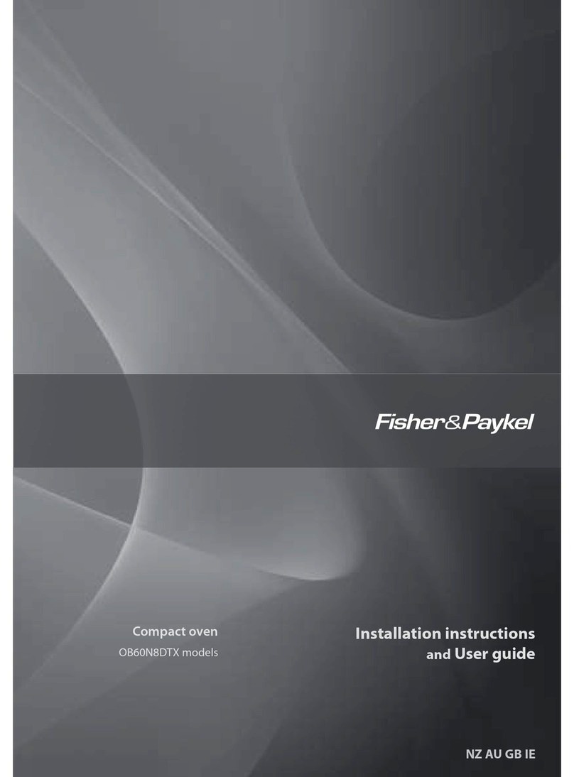 Fisher & Paykel OB60N8DTX Mounting instructions