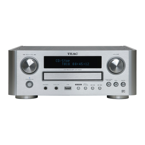 Teac CR-H500NT owner's manual