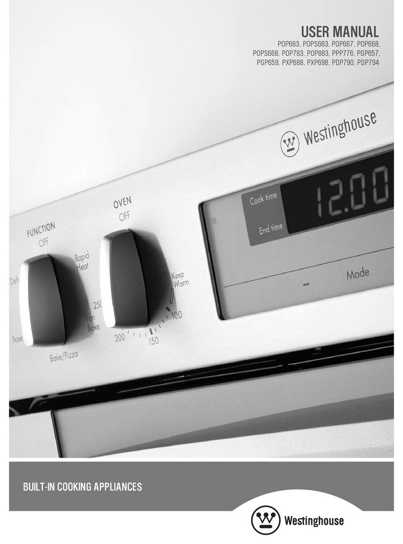 Westinghouse POP663 User manual Westinghouse POP663 User manual