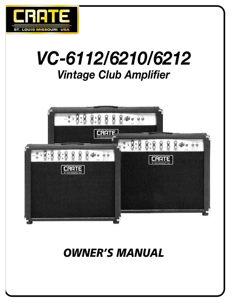 Crate VC-6112 owner's manual Crate VC-6112 owner's manual