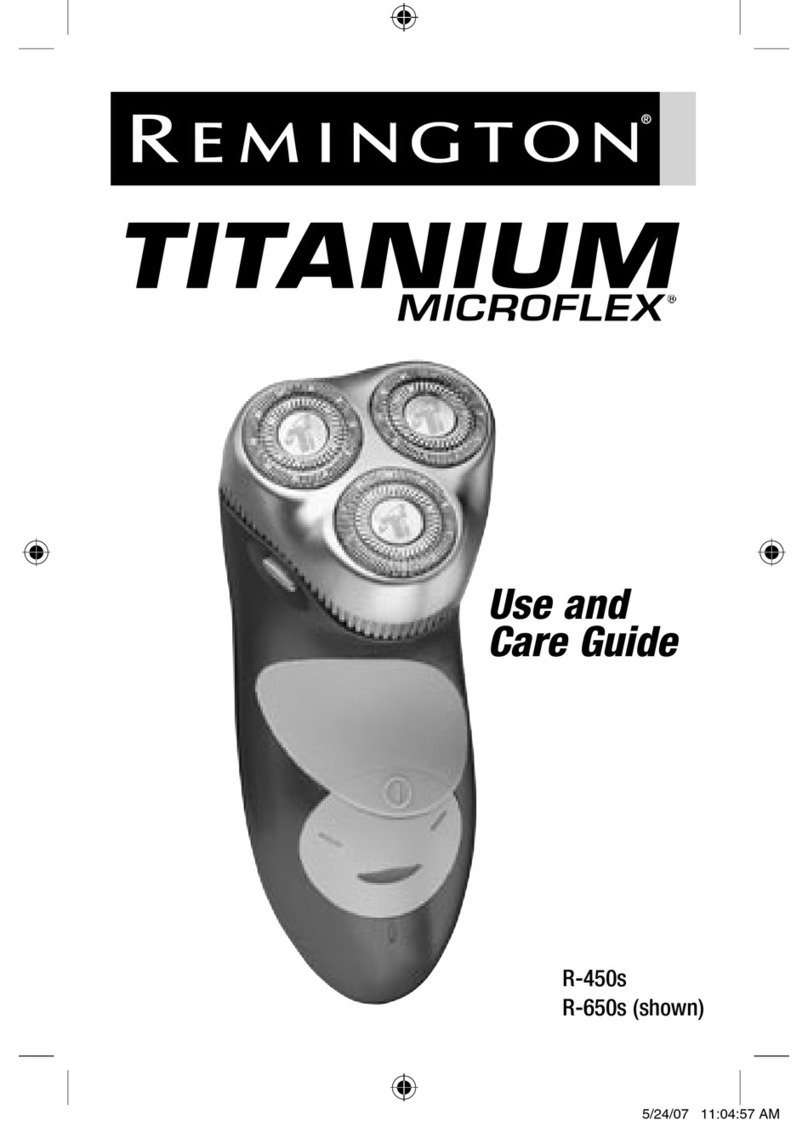 Remington Titanium Microflex R-650s User manual