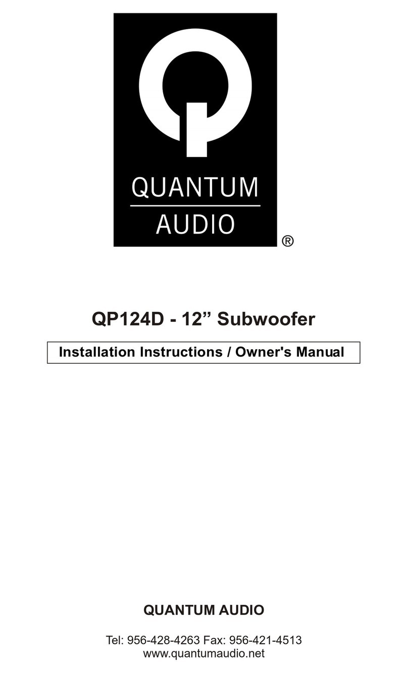 Quantum Audio QP124D Service manual